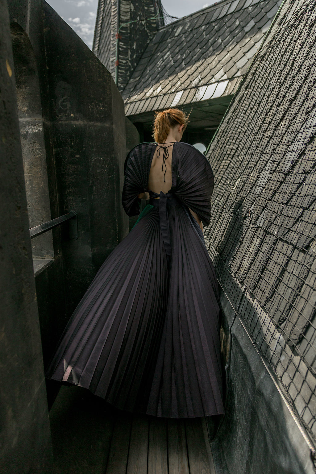 Pleated Set - Top and Skirt