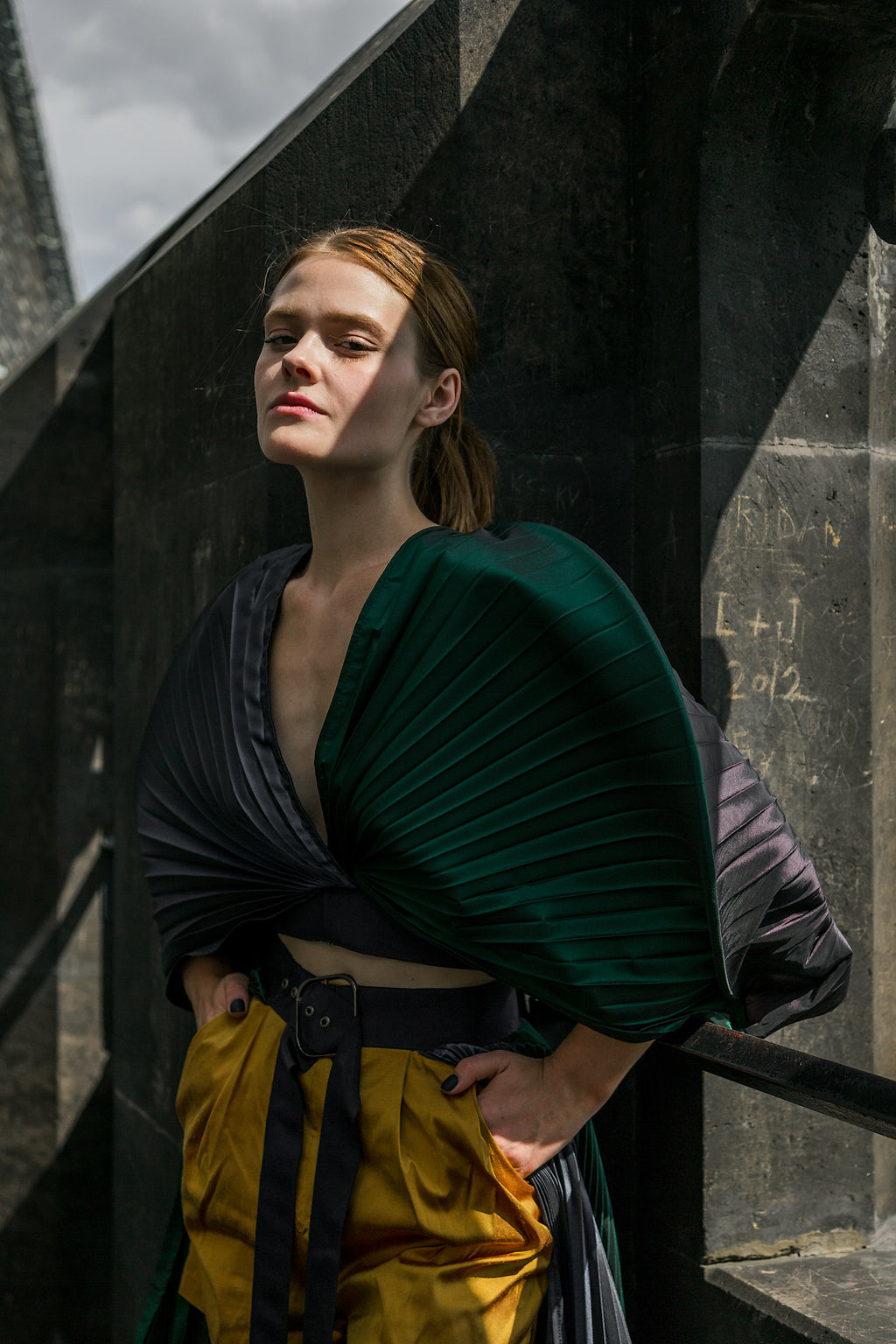 Pleated Set - Top and Skirt