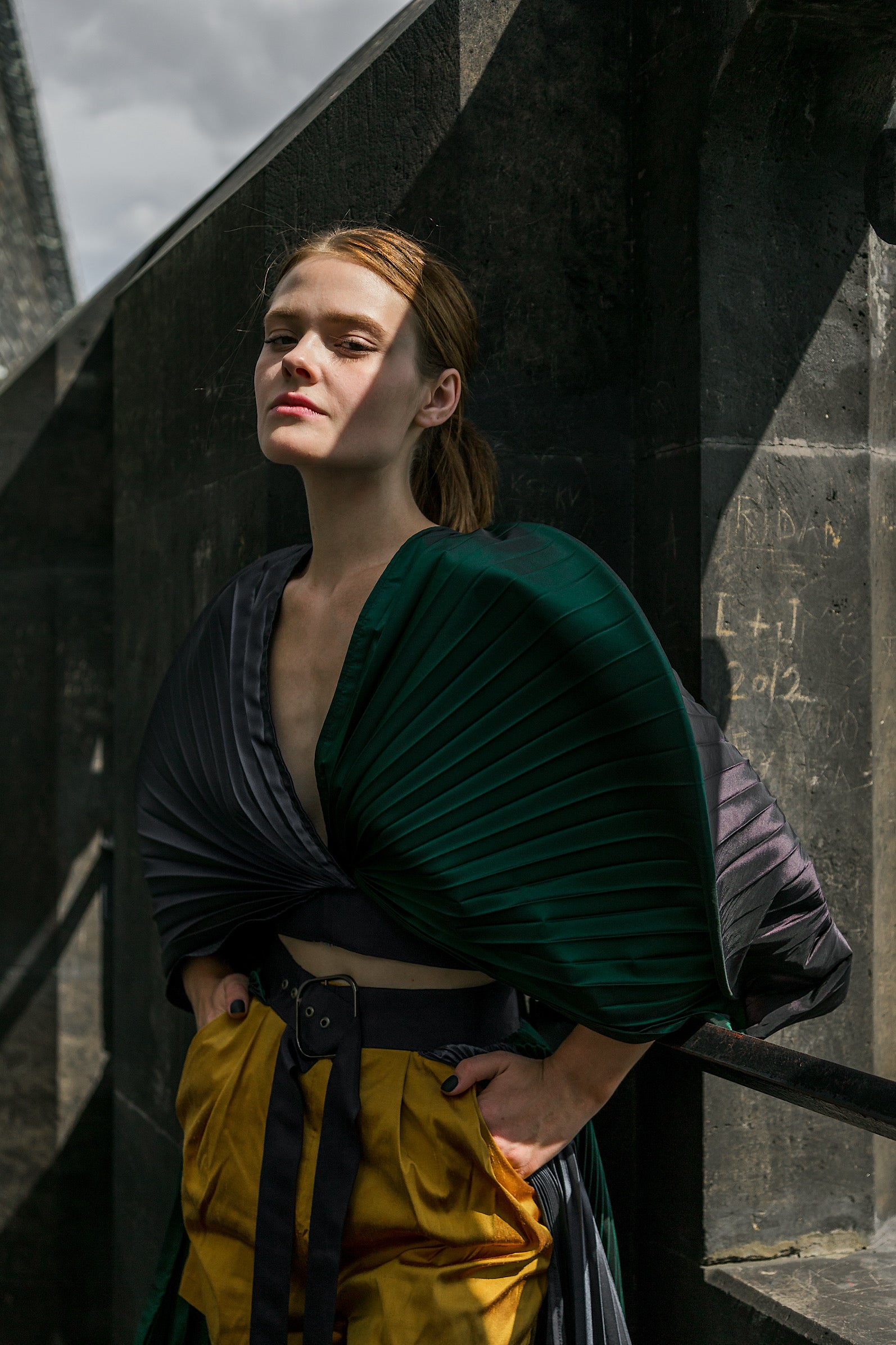 Pleated Set - Top and Skirt