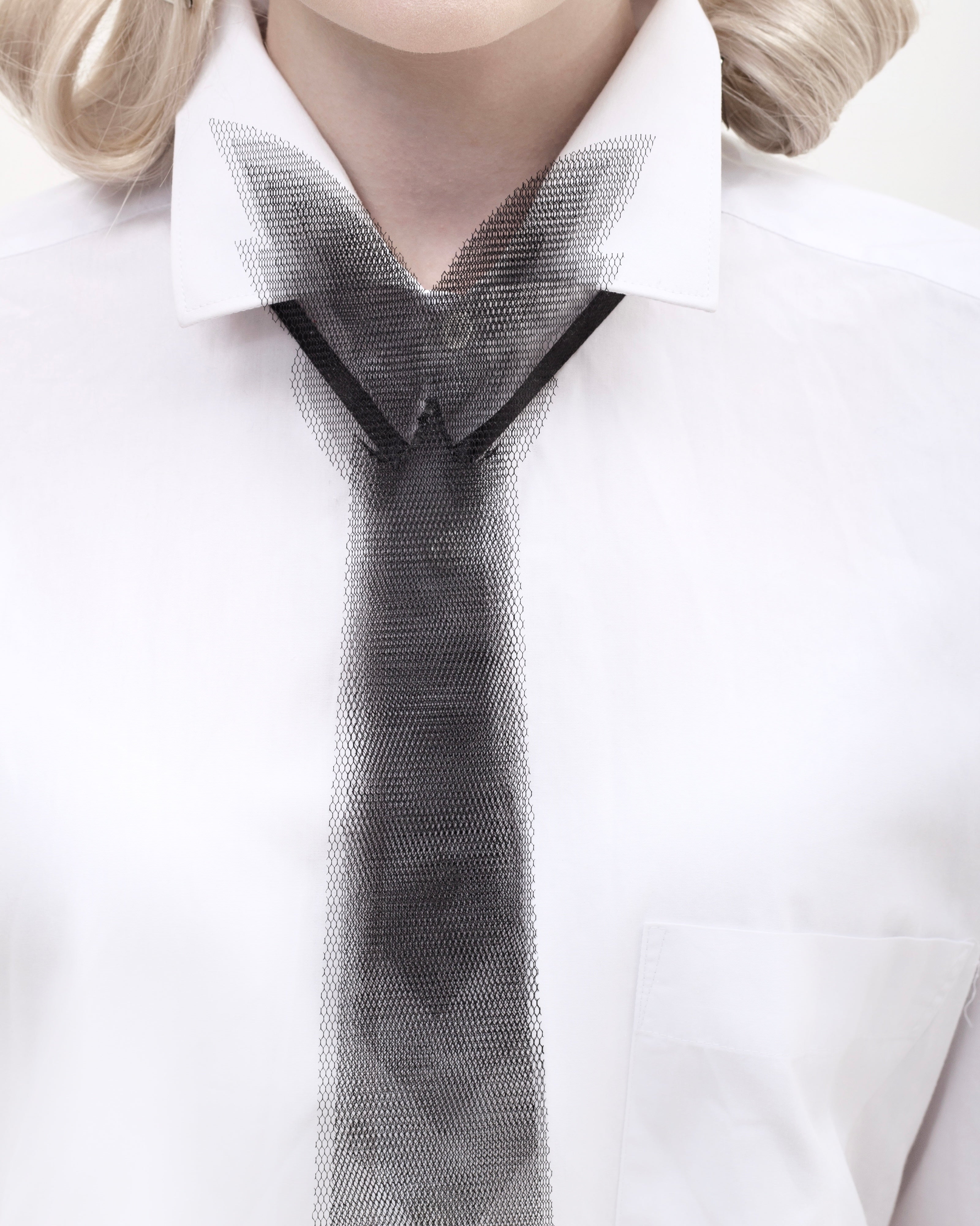 Sculptural Tulle Tie