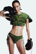 Refurbished Denim Set - Face Top and Underpants - DENIMHEIMER